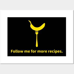 Follow me for more recipes. Memes banana on folk yellow Posters and Art